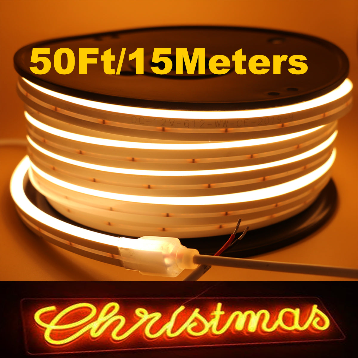 Blue LED Neon Flex Light 12V DC 50 FT/15 Meters