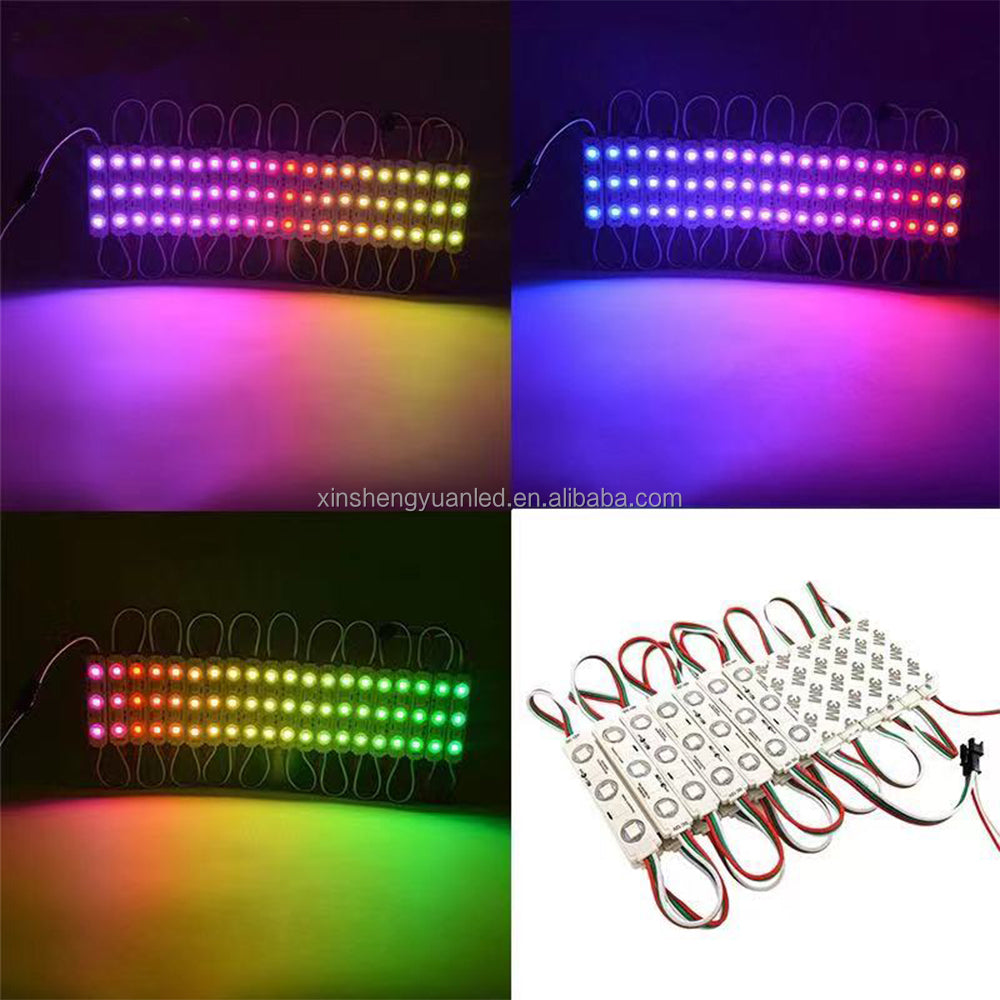 RGB full color IC WS2811 20X3LED IP65 smart programming LED pixel module for Channel letter light