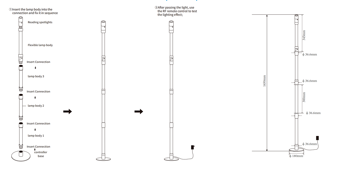 RGB +IC Corner Floor Lamp, 360° Rotating LED Corner Lamp Bluetooth Smart,Music Synchronization Remote/APP Control ,Plug & Play Standing Lamp for Living Room, 16 Million DIY Colors.