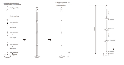 RGB +IC Corner Floor Lamp, 360° Rotating LED Corner Lamp Bluetooth Smart,Music Synchronization Remote/APP Control ,Plug & Play Standing Lamp for Living Room, 16 Million DIY Colors.
