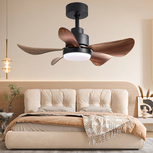 28 lnch Ceiling Fan with Lights Remote Control,Small Ceiling Fan Flush Mount, 5 Reversible Blades, Low Profile Ceiling Fan 6 Speeds 3 Colors for Bedroom Kitchen