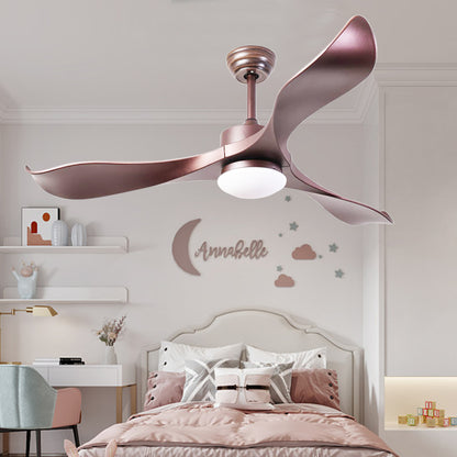 52 inch Ceiling Fans with Lights, 3 ABS Fan Blades, Classical Style Fan with Remote Control, Noiseless Reversible DC Motor for Patio/Bedroom